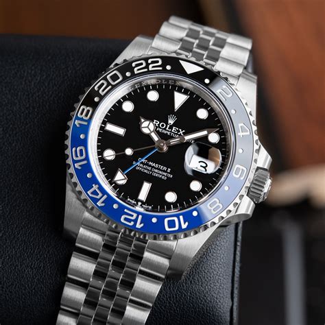 rolex gmt batman jubilee clasp|Rolex Batman watch.